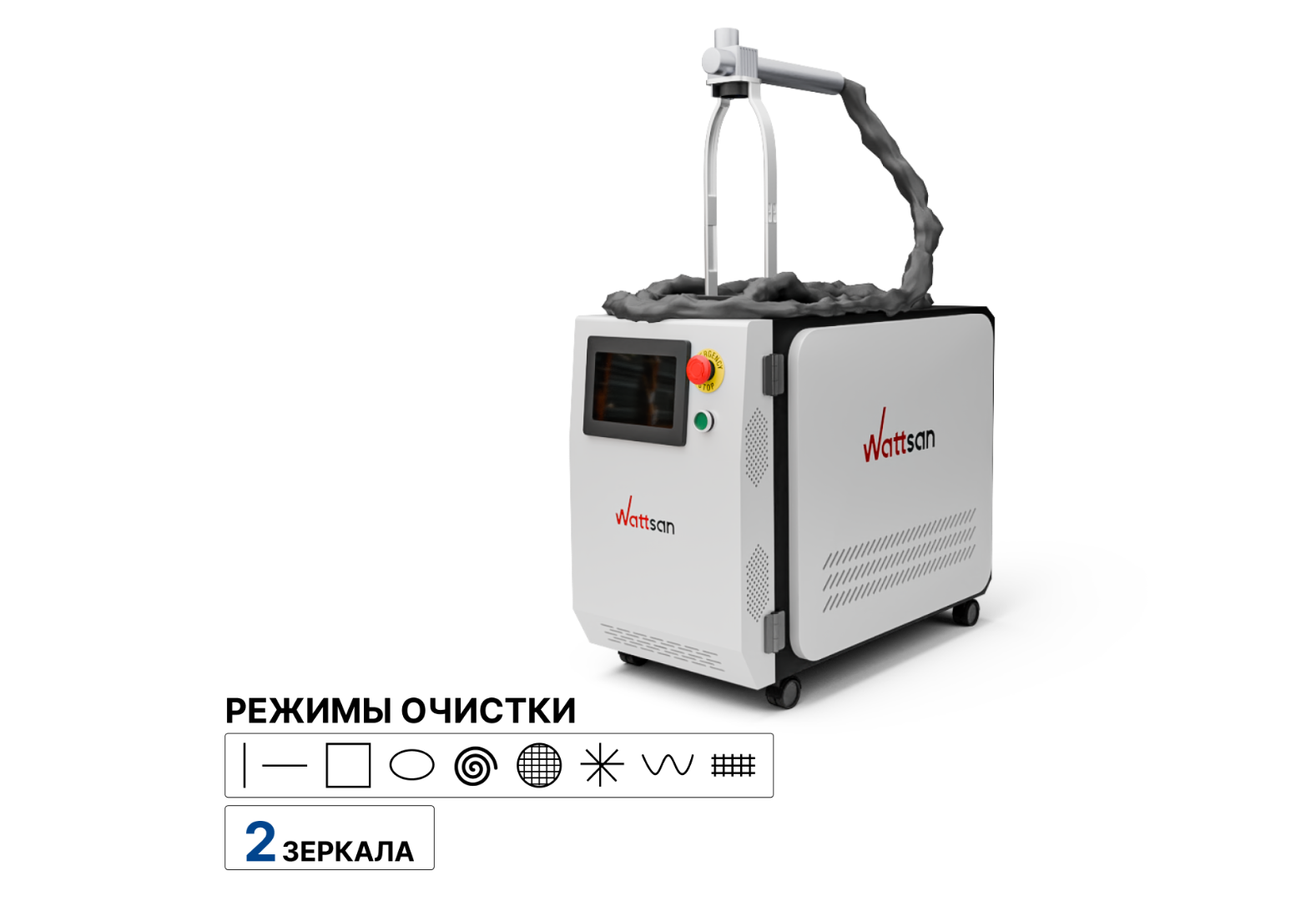 Импульсная лазерная чистка Wattsan